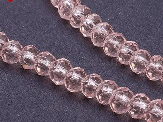Rondel Faceted Crystal 4 x 3.6 mm