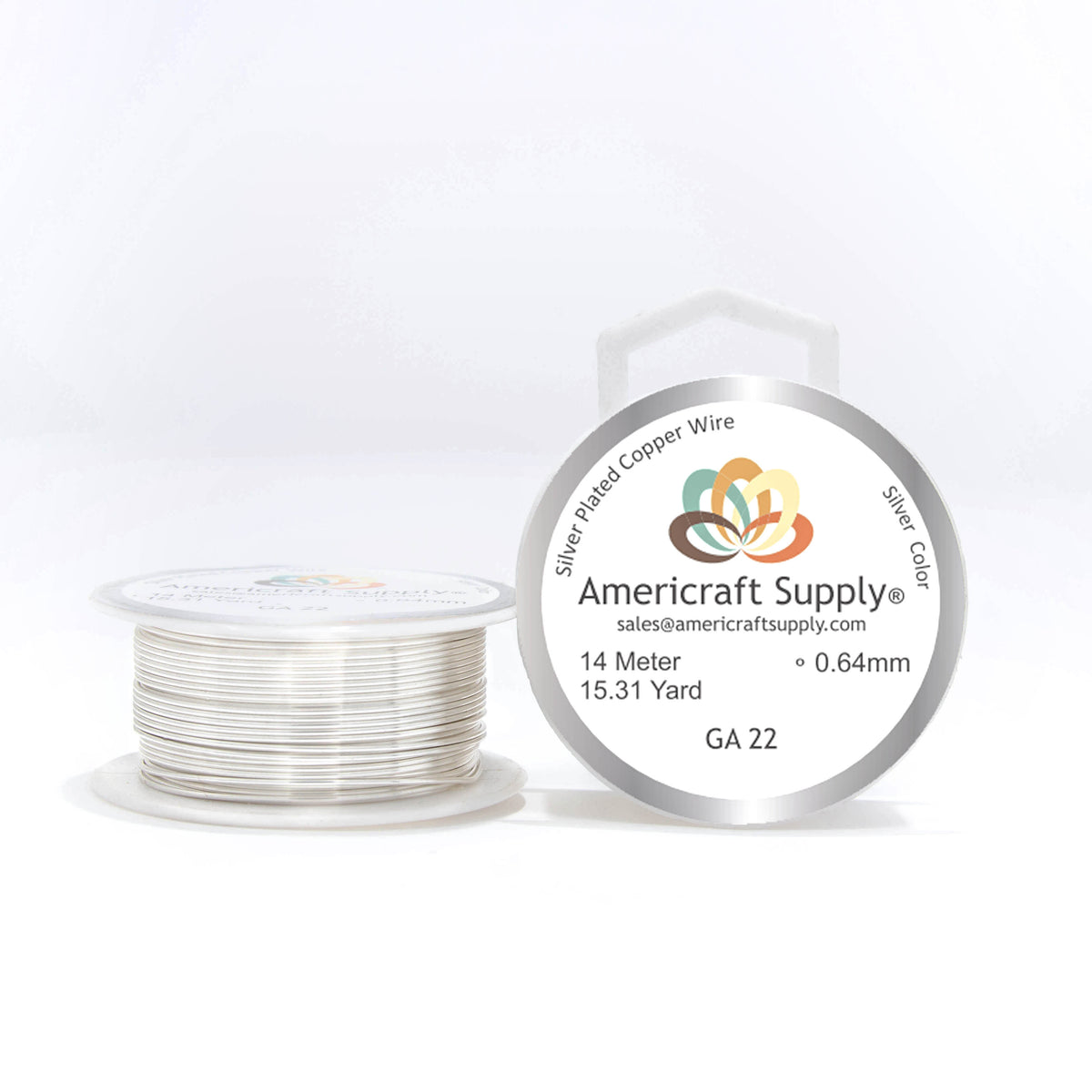 Color Ga11 Silver Color GA 22 By meters. Brand Americraft Supply.