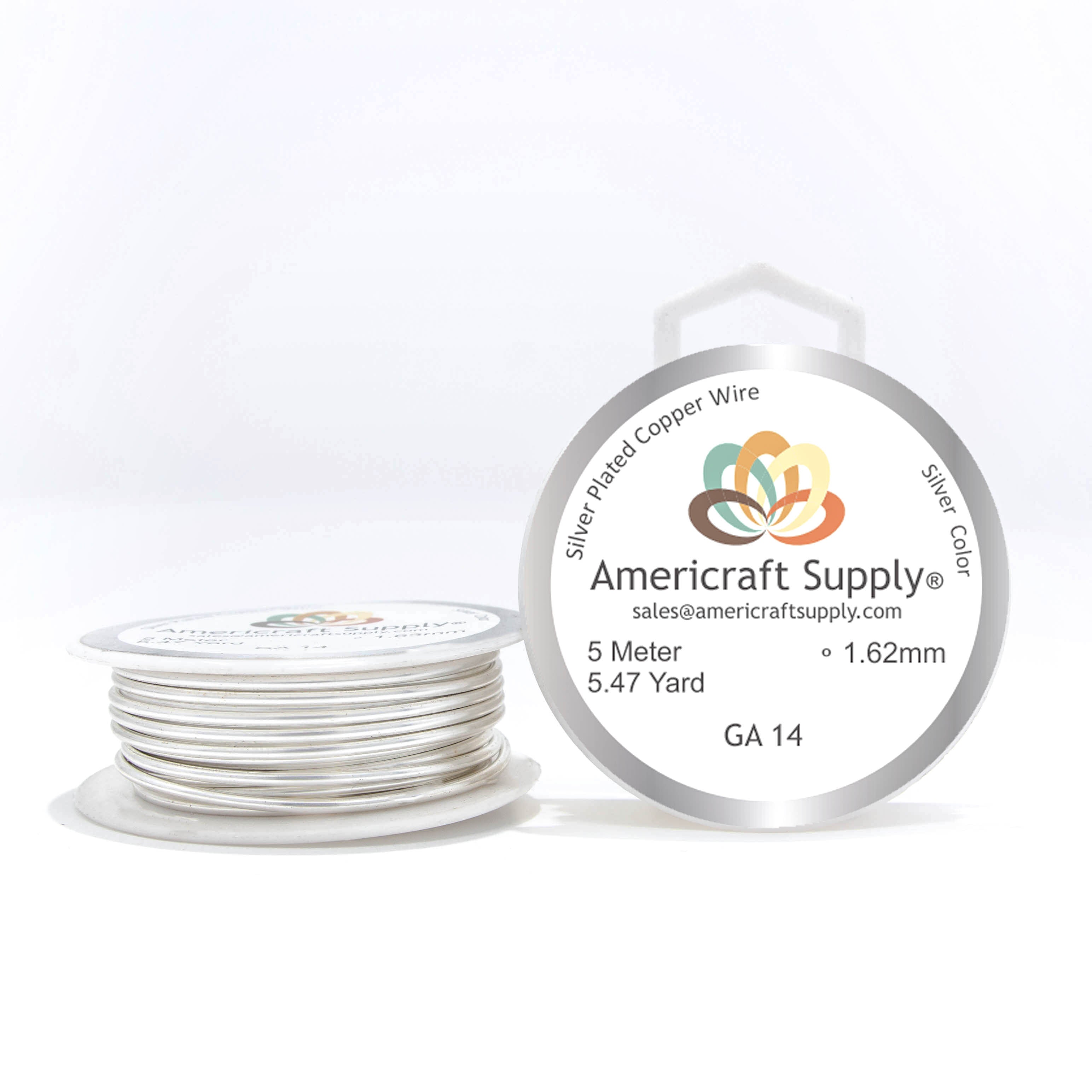 Silver Color.  Ga 14-16-18-20-22-24-26-28-30-32 Does not tarnish. Brand Americraft Supply®
