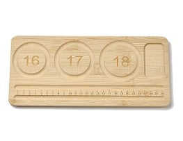 Rectangle Bamboo Bracelet Design Boards, for Beaded Bracelet Necklace Jewelry Making, BurlyWood, 28.5x13x1cm