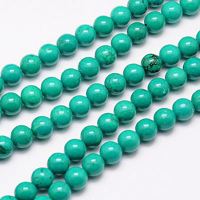Natural magnesite strands, round shape / Strand