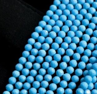 Natural Howlita Beads strands, Dyed, faceted round shape /